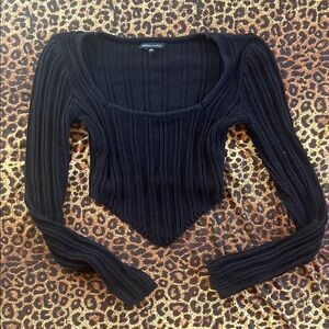 Thick knit crop sweater